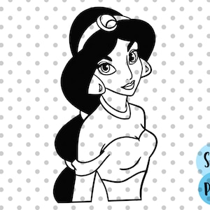 Jasmin SVG, Prinzessin SVG, indische Prinzessin svg, arabische Prinzessin SVG