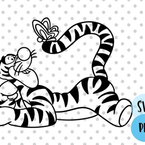 Tiger svg, Butterfly svg, summer svg, outline svg