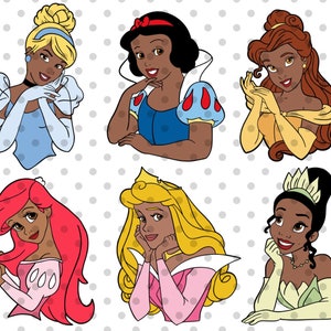 Gelaagde, zwarte prinses SVG-bundel