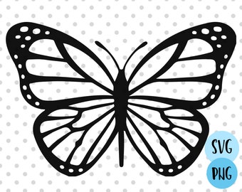 Butterfly svg, Butterfly Outline Cut File Silhouette Cricut