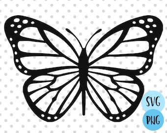 Butterfly svg, Butterfly Outline Cut File Silhouette Cricut