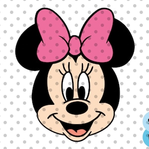 Mouse Head SVG, Mouse bow svg, pink bow svg