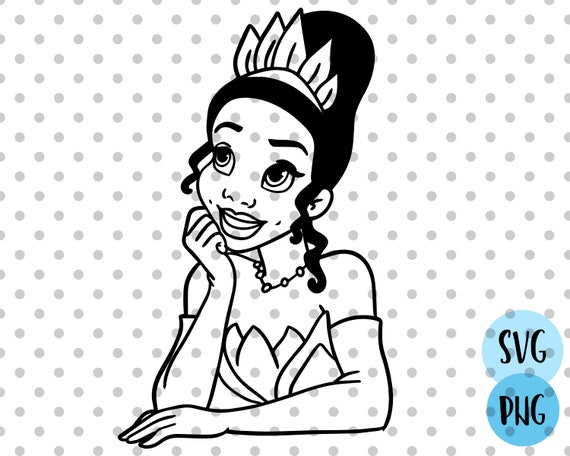 Download Tiana SVG & PNG Clipart Files Princess and the frog Svg | Etsy
