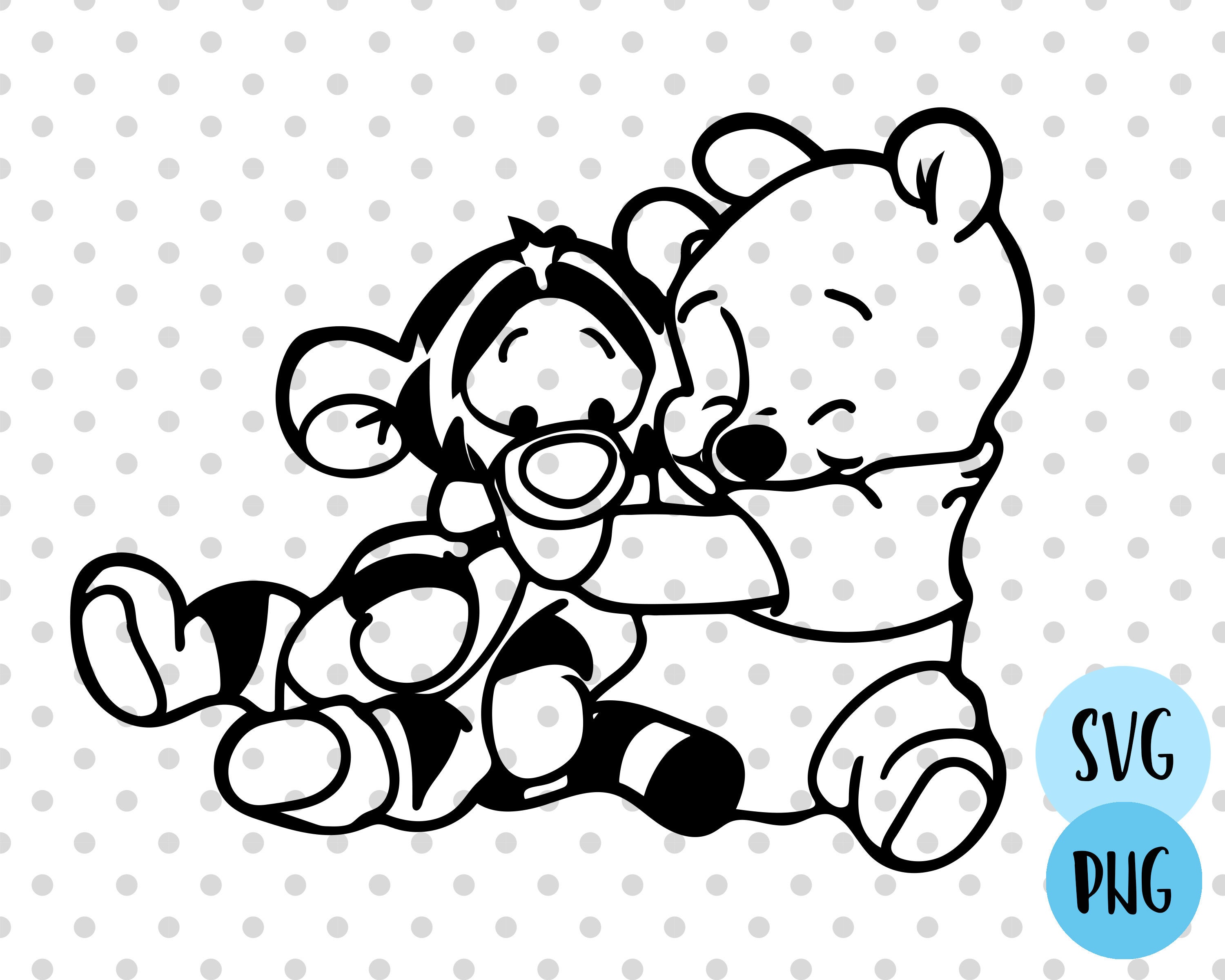 Baby Winnie The Pooh Characters SVG