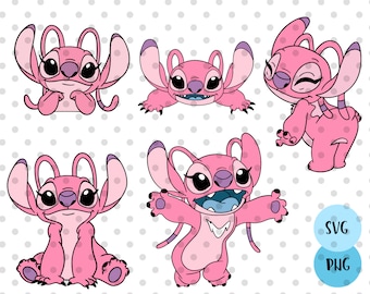 Angel SVG Bundle, Stitch couple svg, stitch love svg, angel svg, stitch angel svg, stitch svg