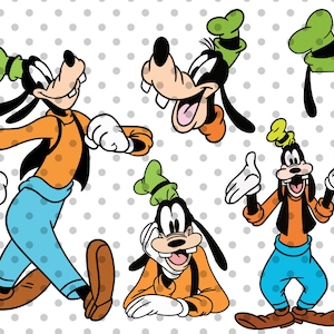5pcs, Goofy SVG Bundle, Layered Goofy cut file, goofball svg