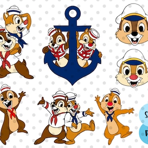 Chipmunks Cruise SVG Bundle, tête de souris svg croisière, svg de voyage de croisière, croisière familiale svg, svg porte de croisière, marin svg, svg croisière souris,