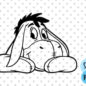 Burro triste SVG