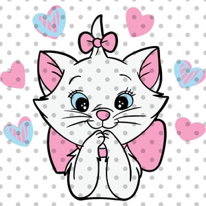 バレンタインデー svg、猫 svg、かわいい猫 svg