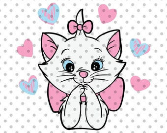 Valentines Day svg, Cat svg, cute cat svg