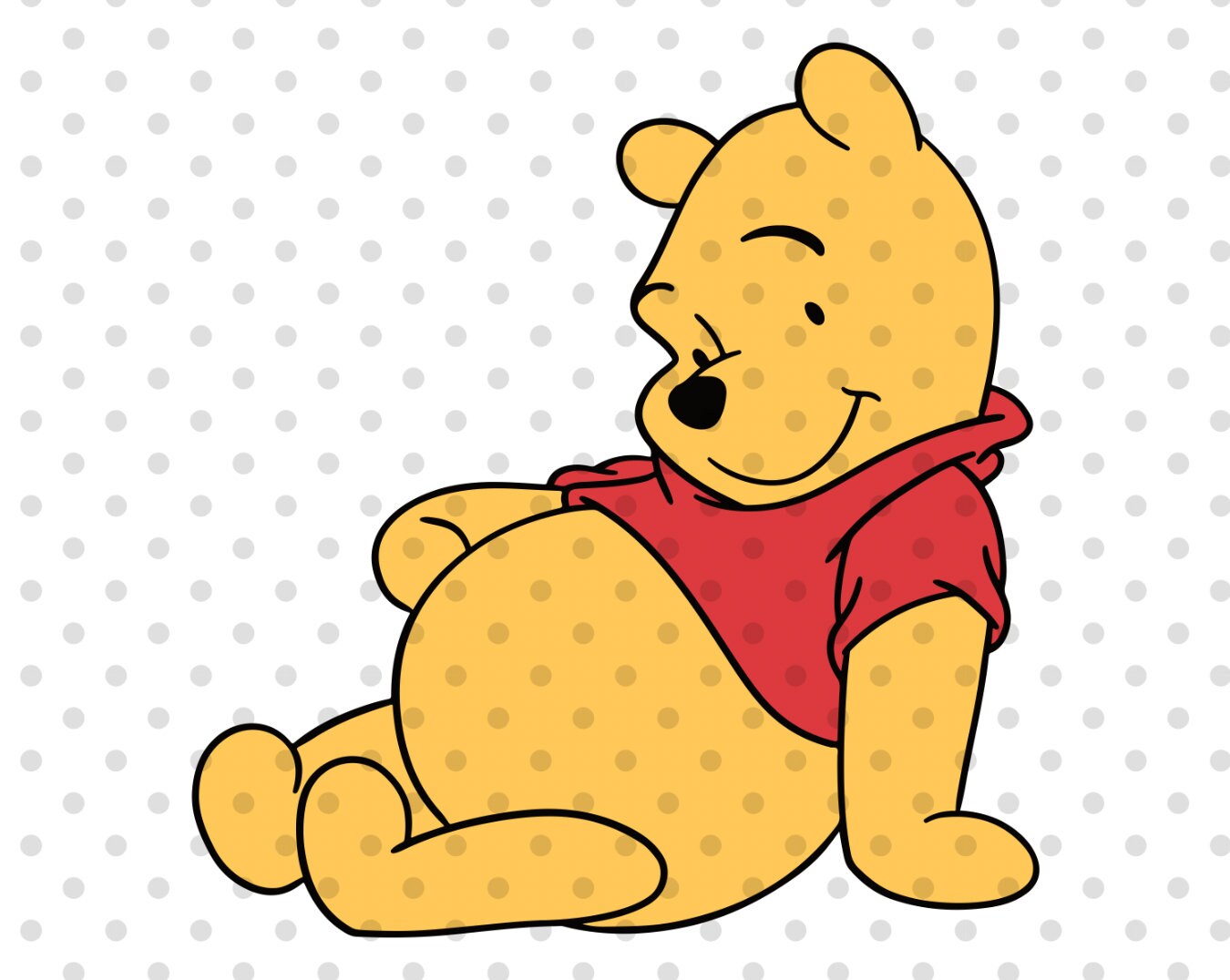 Pooh Svg, Honey Bear Svg, Winnie Svg, Pooh Friends Svg, Svg