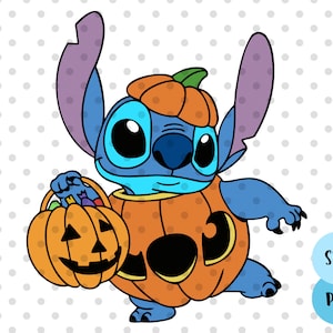 Stitch Halloween Pumpkin SVG, Halloween svg, halloween costume svg, pumpkin svg
