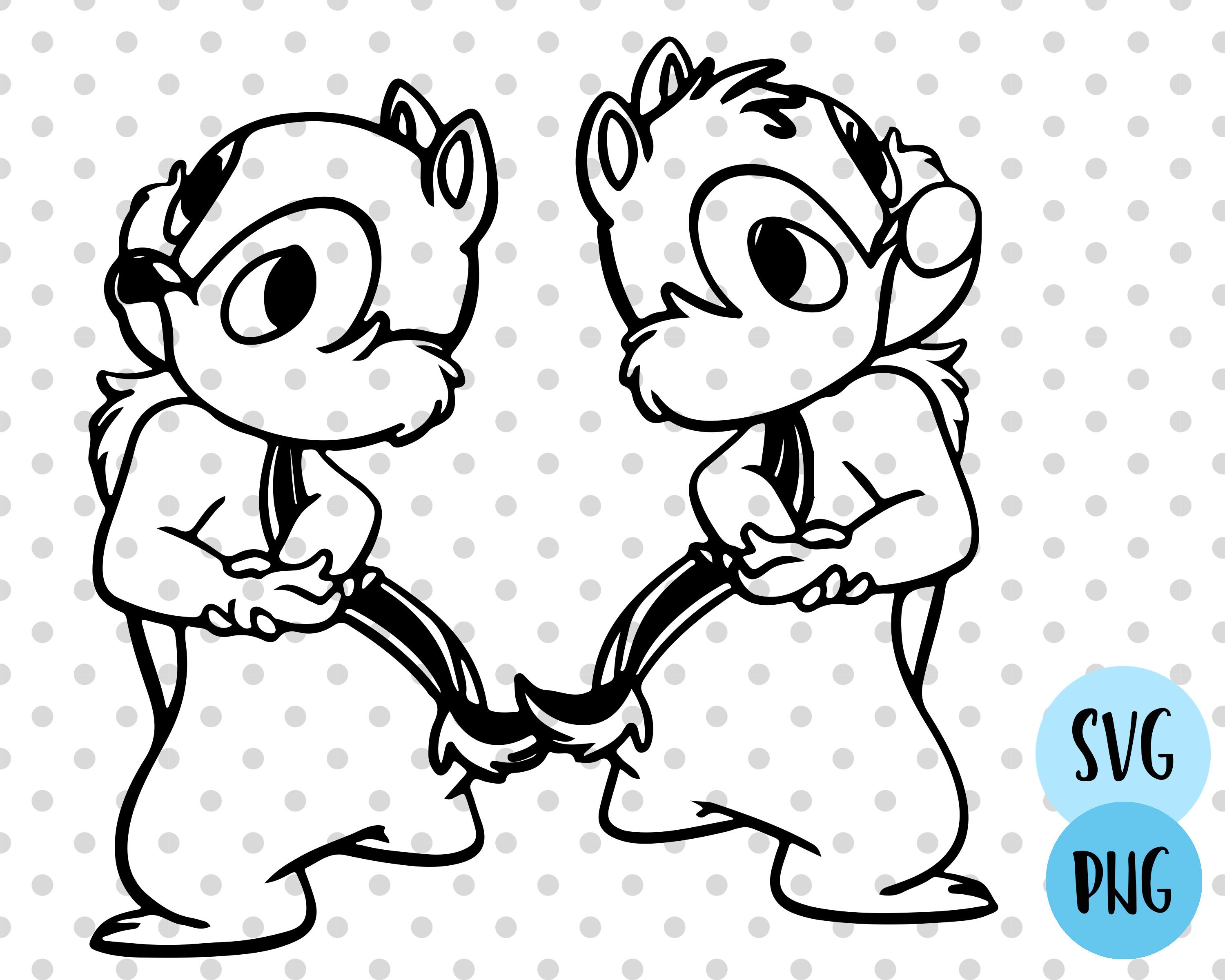 Chip y Dale svg Disney svg Disney classics svg Chip y Dale Etsy