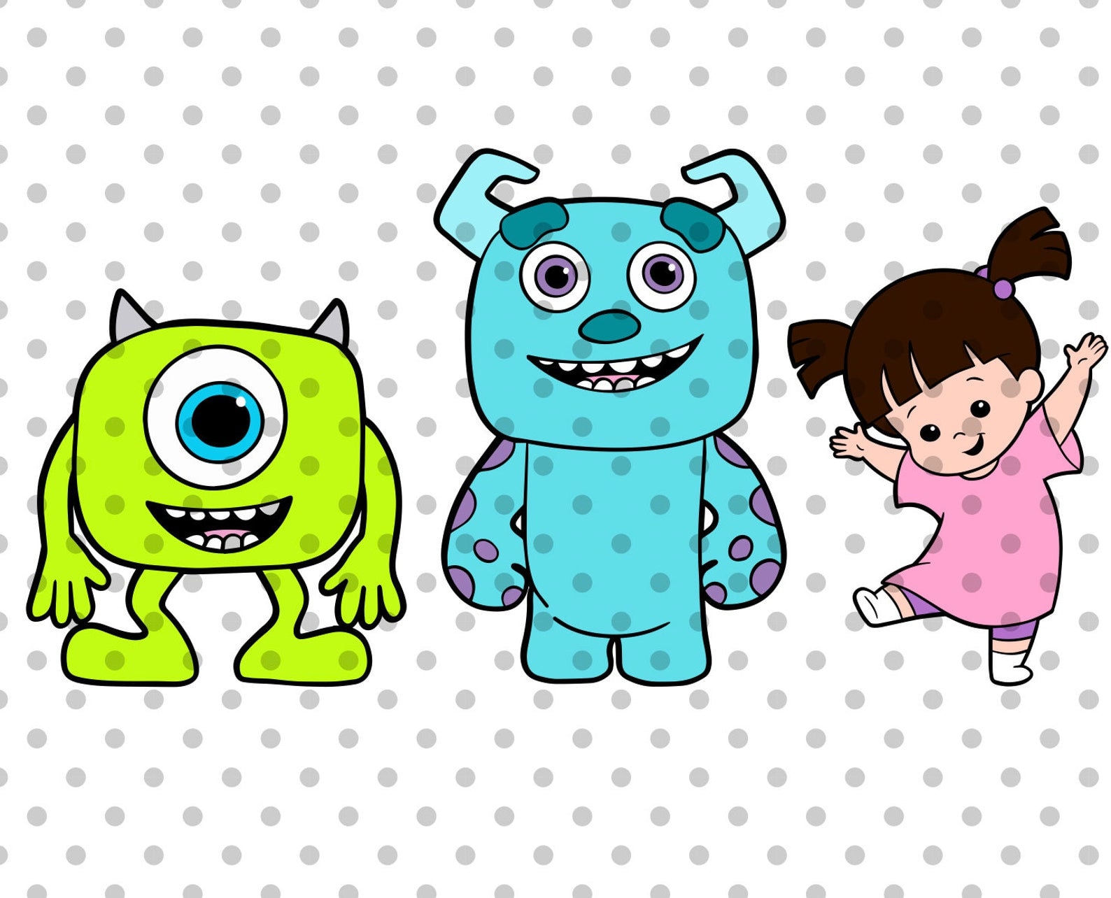 Layered Monster Layered, Monsters Svg, Boo Svg - Etsy
