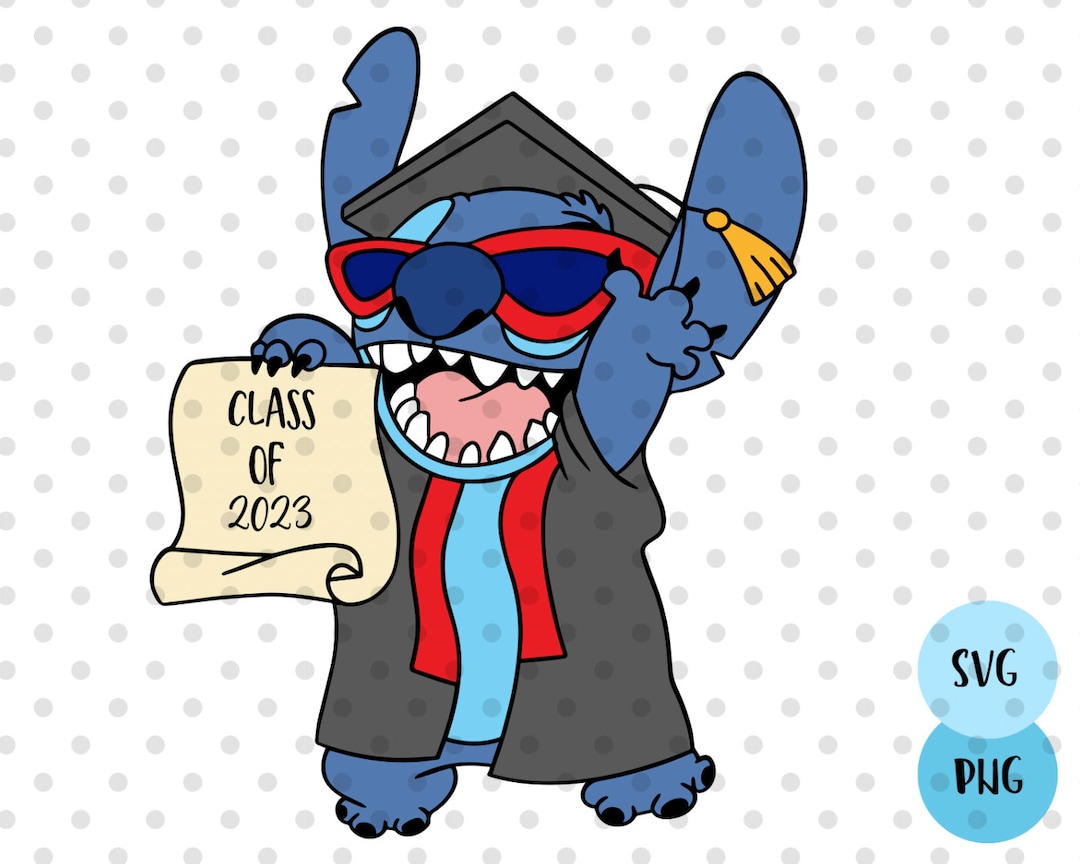 Stitch Graduation SVG, Graduate Svg, Class of 2023 Svg, Graduation 2023