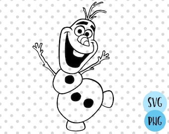olaf face svg etsy