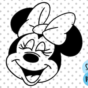 Happy Mouse svg, Cricut Silhouette Vector Cut File