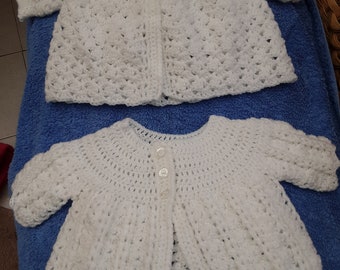 SET OF 2 MATINEE coats 0-3 months