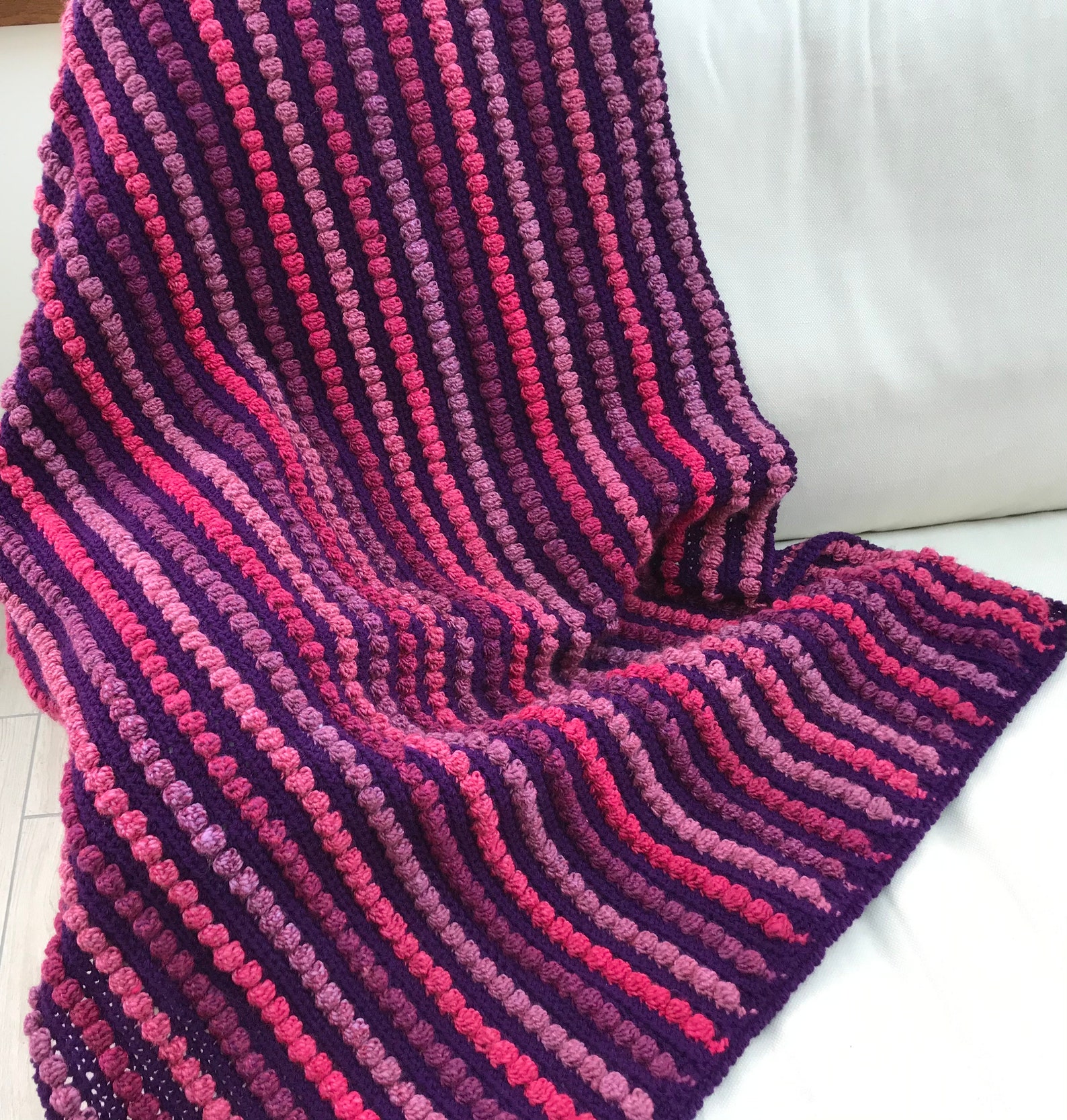 MULTI COLOURED PURPLE Throw Etsy