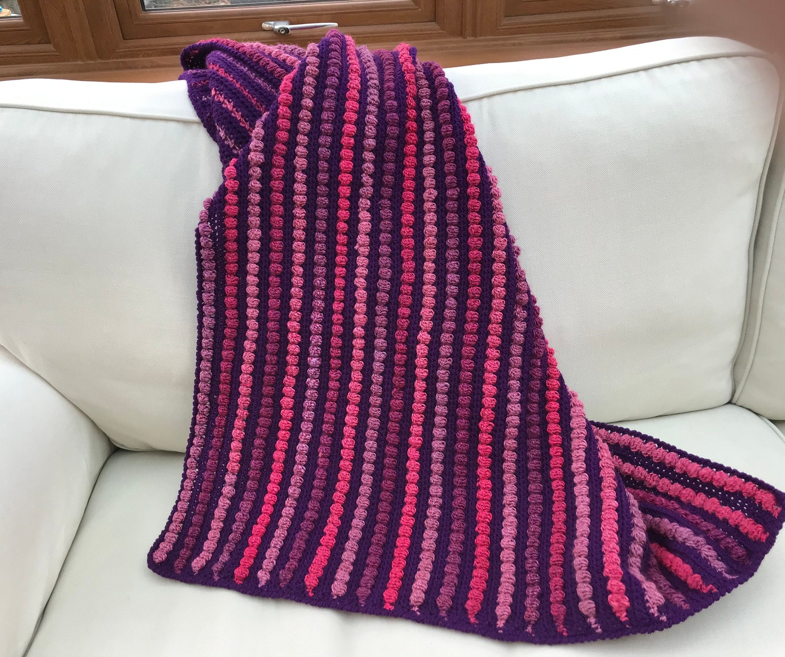 MULTI COLOURED PURPLE Throw Etsy