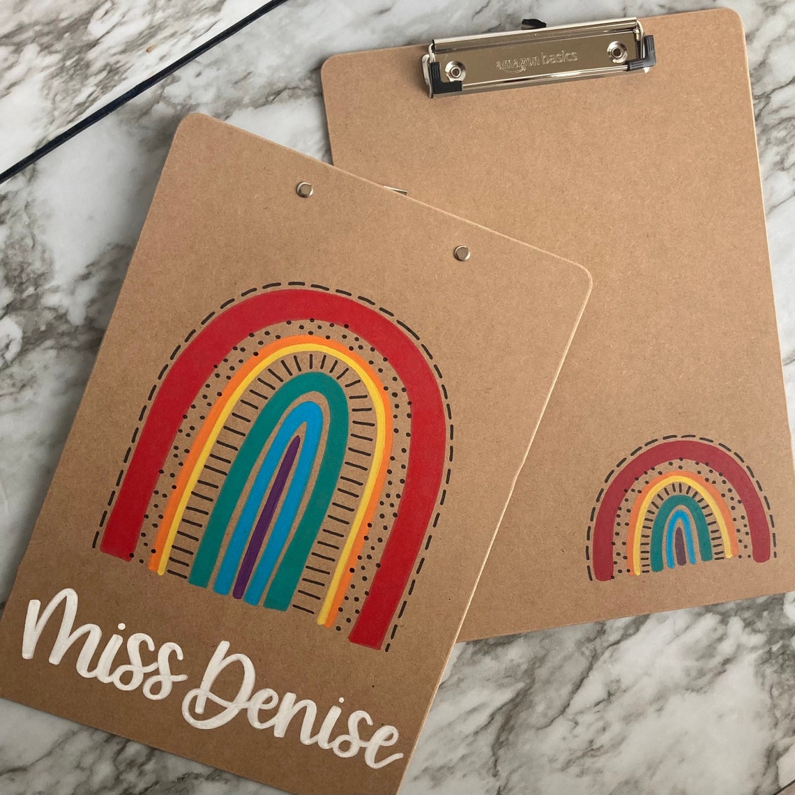 Hand Painted Clipboard for Teachers Hand Painted Clipboard Etsy
