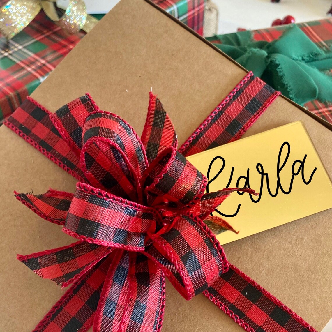 Tags For Wrapping Custom Gift Tag for Christmas, Custom Holiday Wrapping for Gifts ...