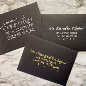 Personalized Envelopes for Wedding, Custom Envelopes for Christmas Cards, Handwritten Envelope Calligraphy, Custom Envelopes for Wedding