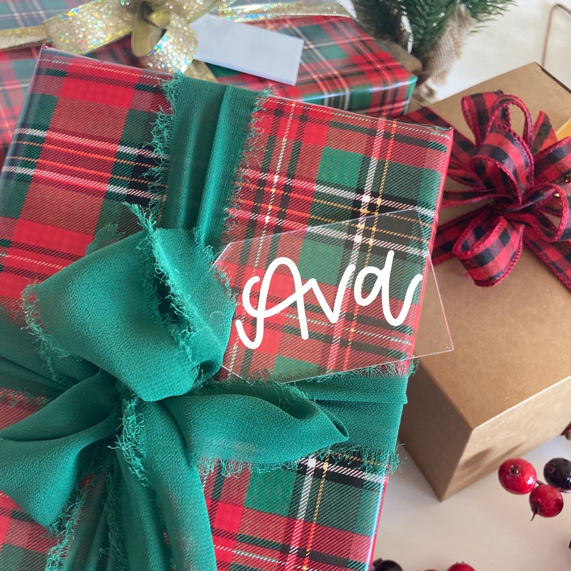 Custom Gift Tag for Christmas, Custom Holiday Wrapping for Gifts ...