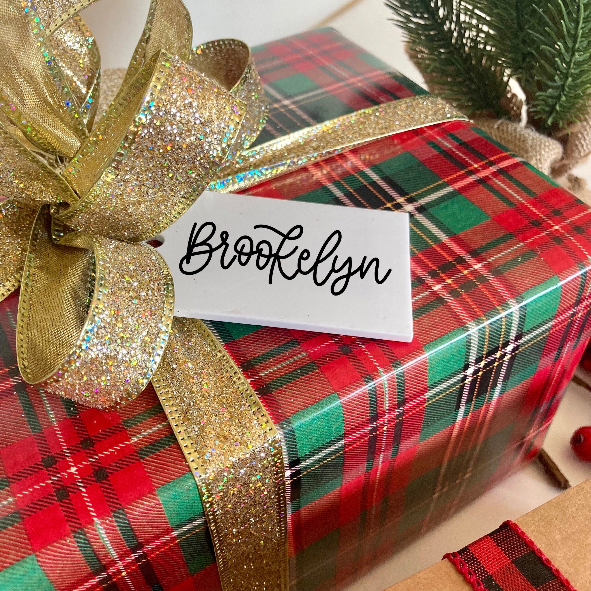 Custom Gift Tag for Christmas, Custom Holiday Wrapping for Gifts ...