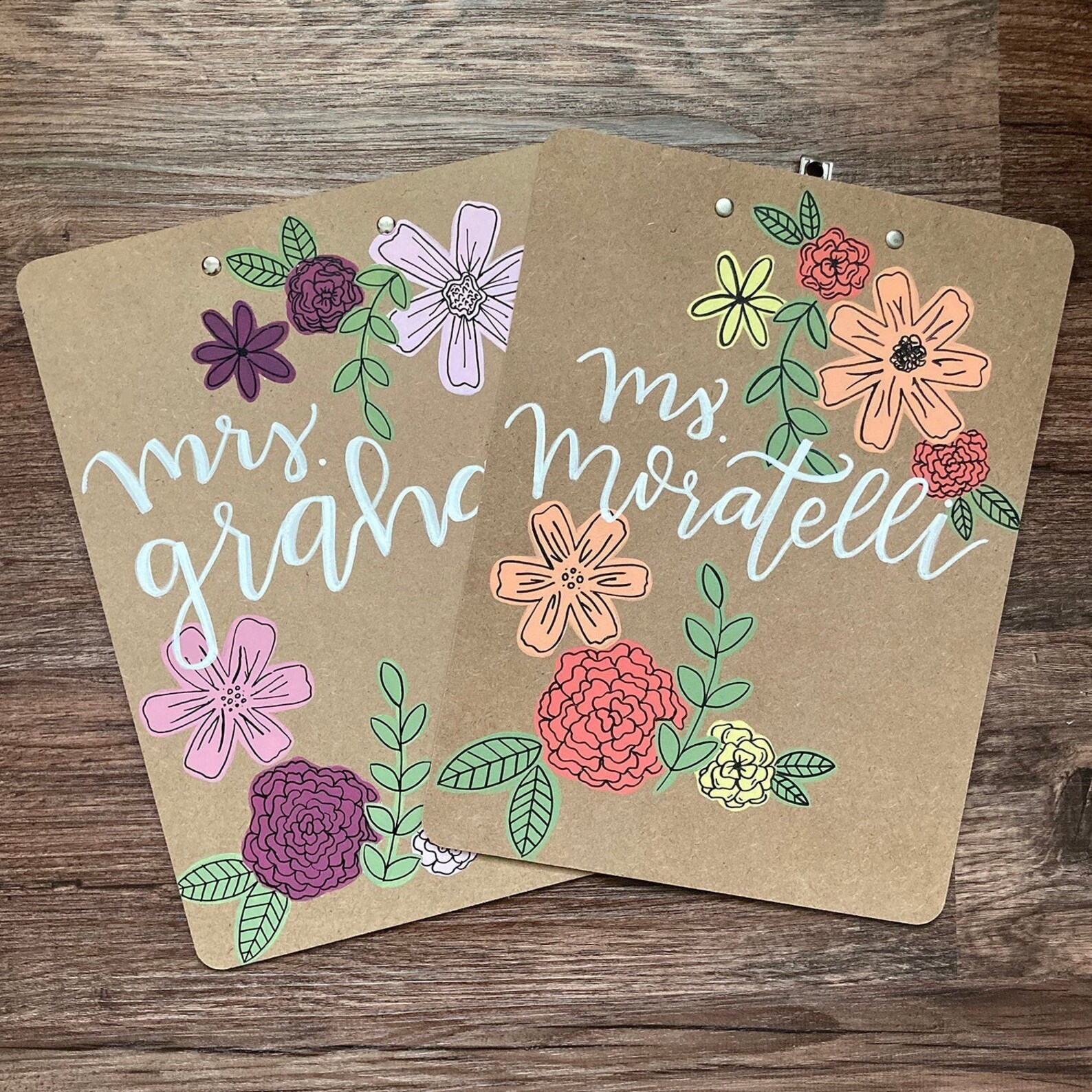 Hand painted Clipboard for Teachers Hand painted Clipboard Etsy