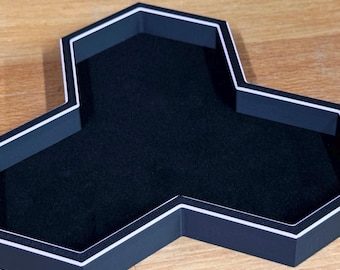 Bandeja triple Hexasnap: organizador magnético de fichas para juegos de mesa