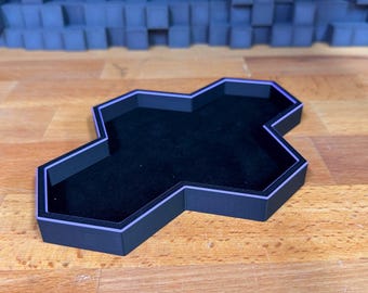 Bandeja magnética para fichas de juegos de mesa: Organizador grande de cuatro hexasnap