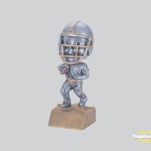 Football BoobleHead Runner 6&quot; -  with Laser Engraved Plate
