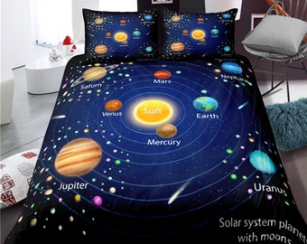 Solar System Bedding Etsy