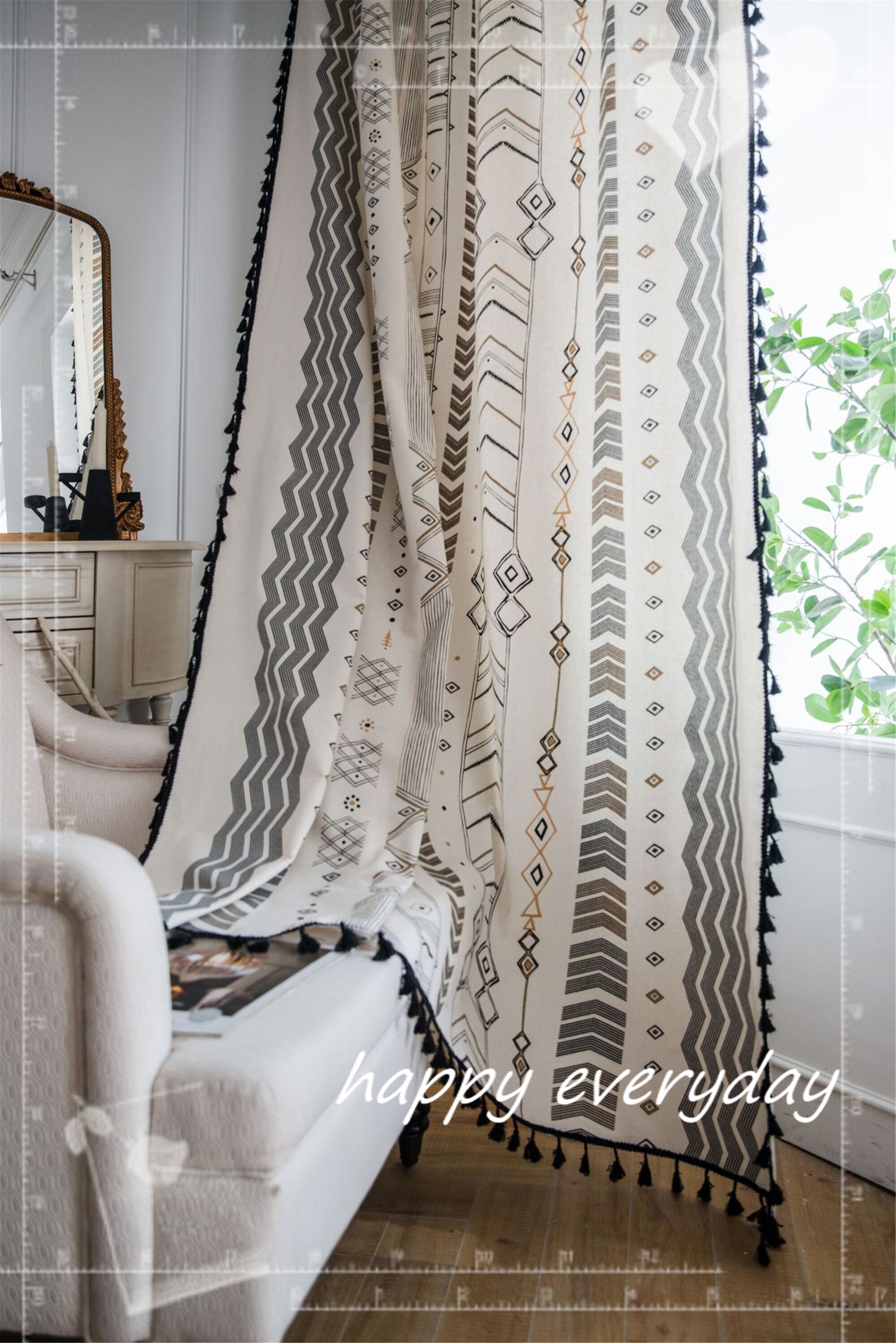 vorhang boho blickdicht