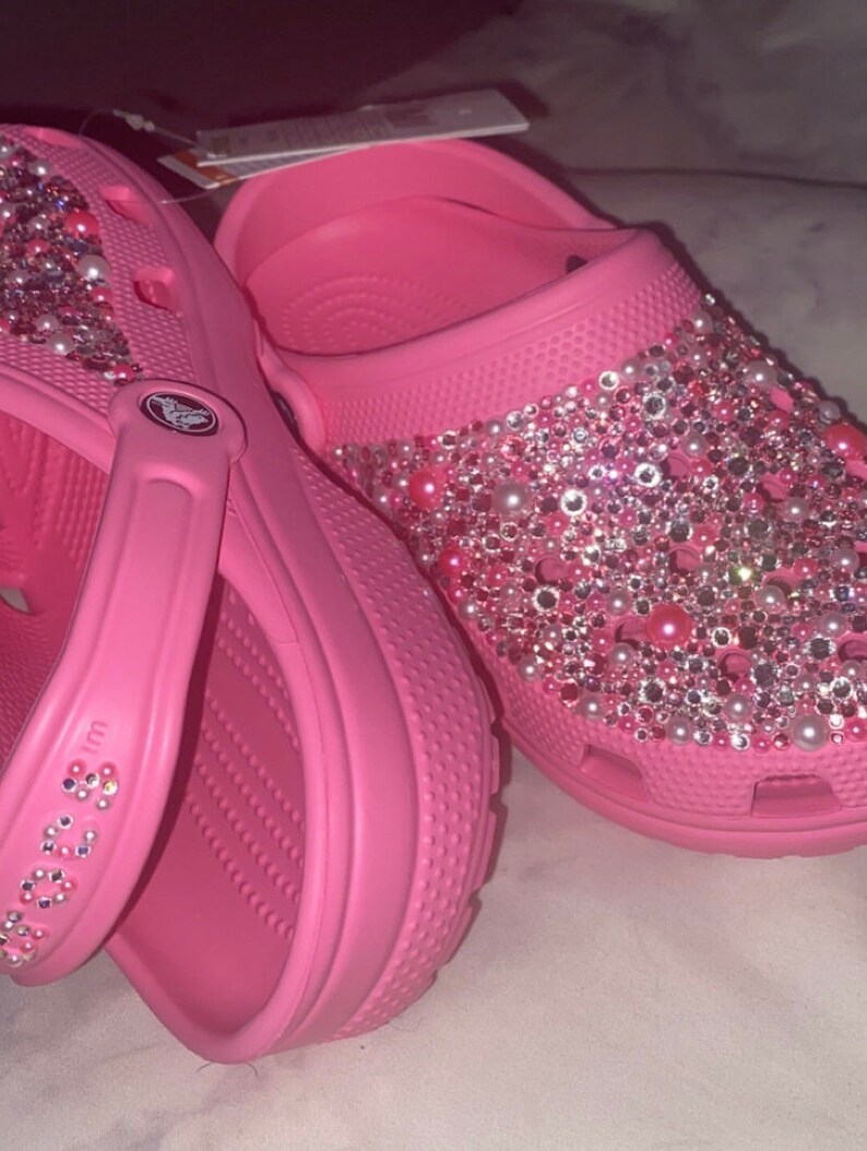 Custom Bedazzled Crocs  Etsy