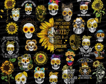 Download Skull In A Flower Etsy