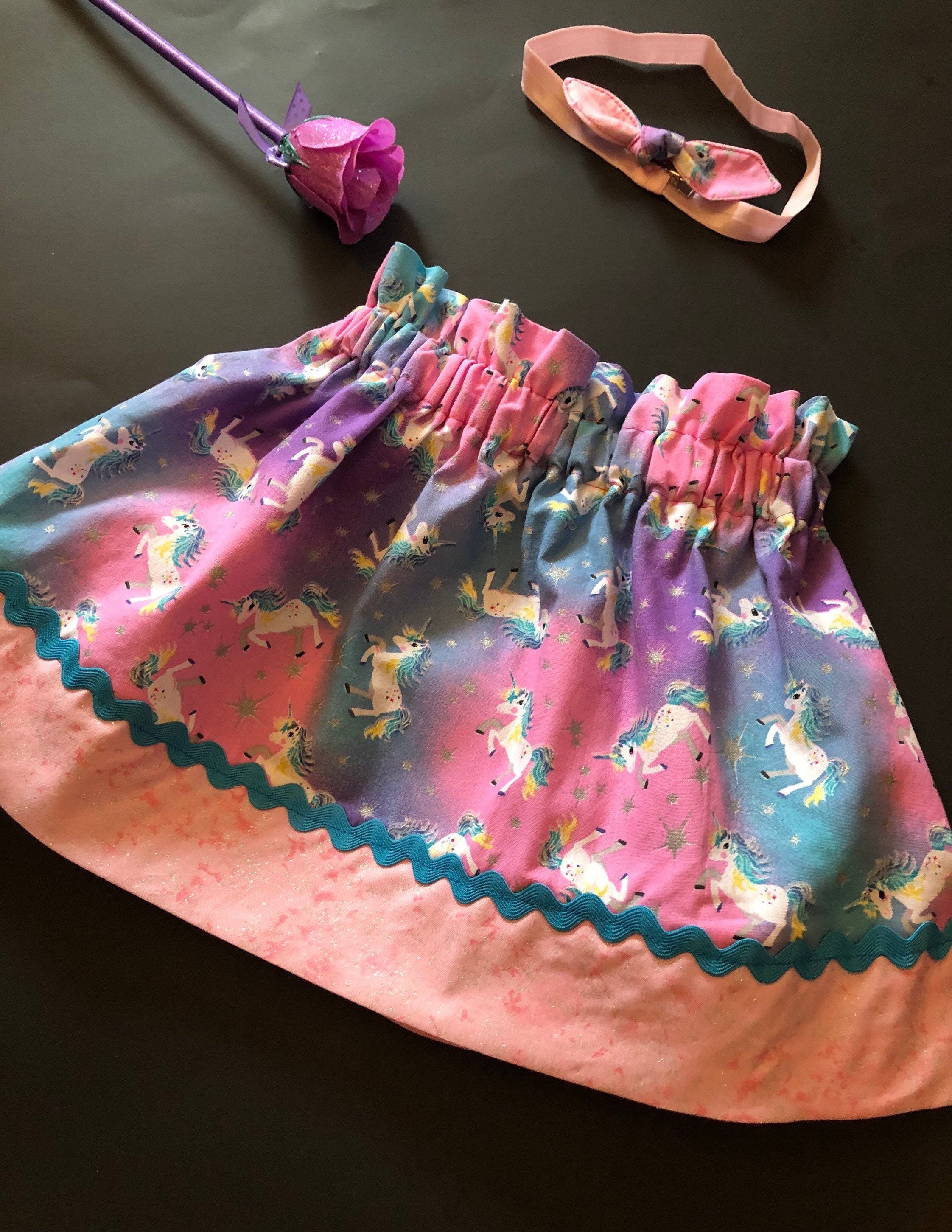 SALE Little Girls Unicorn Skirt Size 3T Toddler Girls Skirt Etsy
