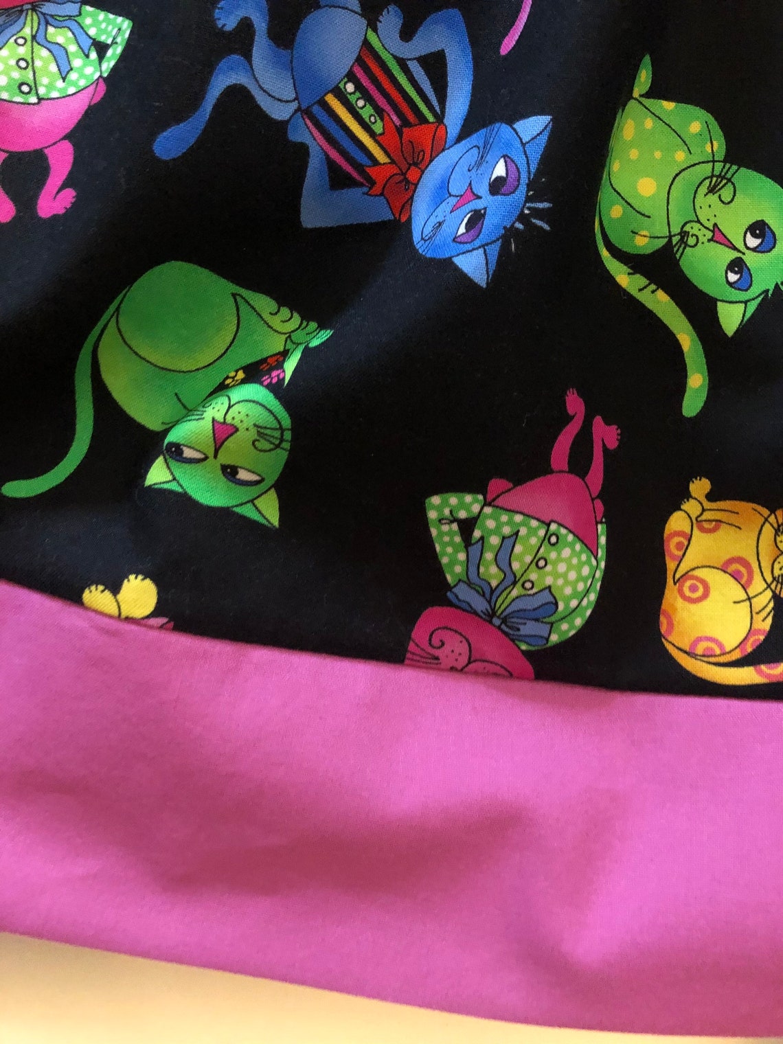 Girls Skirt Size 10 Tossed Cool Cats Skirt Girls Cat Skirt Etsy