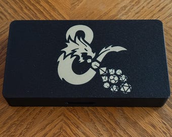 Caja de dados D&D con bandeja de fieltro: cierre magnético, 5E Gaming