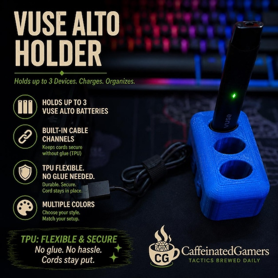 vuse alto charging case Multi Charger Stand – Holds & Organizes 3 Batteries – Desk Organizer Flum Float Flavors List Experience a convenient and non-purchasable Variant:Blueberry Pineapple Kiwi
