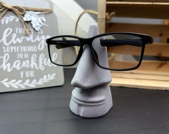 Moai Nose Glasses Stand – Unique Eyeglass Holder for Desk