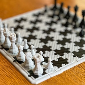 Puzzle Piece Chess Board & Chess Set – A Unique Twist on a Classic Game