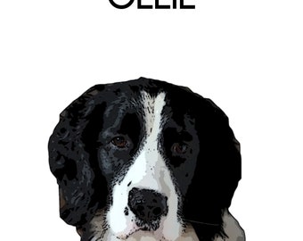 Digital File Customizable Dog Print