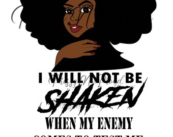 I Will Not Be Shaken Etsy