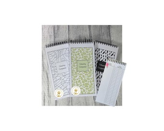 The Green Leopard - Colouring Companion - Test, Swatch & Blend Palette Book DL Size SKUCC12