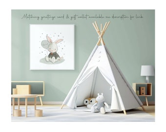 Thankyou For Our Beautiful Grandson Granddaughter Nursery Wall Art New Baby Card Grandson Daughter Son In Law Niece Nephew (SKU1440)