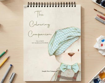 The Cutest Personalisable Colouring Companion - Test, Swatch & Blend Book - Swatch Book - Blank Drawing Book - Swatch Pad 3 Sizes SKUCC24