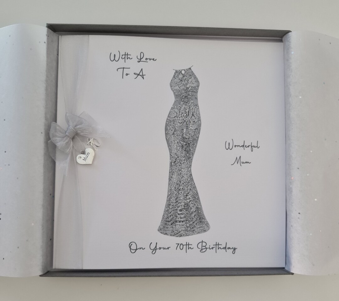 Personalised 70th Birthday Card Mum Gran Nan Nana Nannie Grandma Mother ...