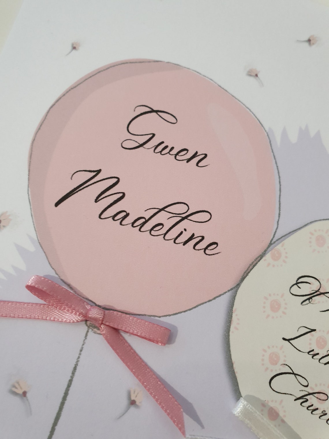 Personalised Christening Card Granddaughter Any Relation or Etsy UK